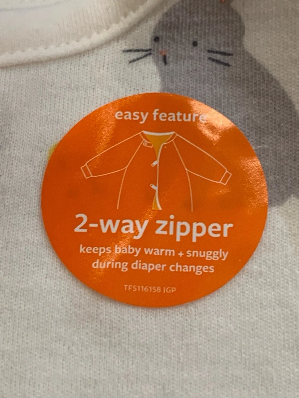 Carter's Baby Size 6 months Bunny Footed Sleeper Cotton PJ Pajamas